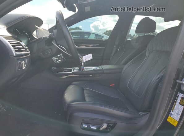 WBA7F0C50KGM25827 2019 BMW 7 SERIES Gray წინა სალონის ხედი