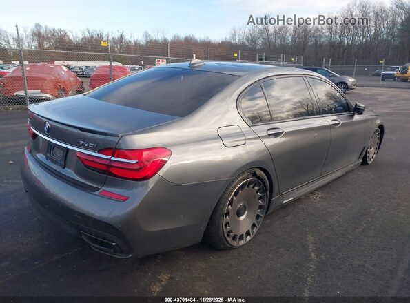 WBA7F2C58GG416117 2016 BMW 7 SERIES Gray Trasero derecho