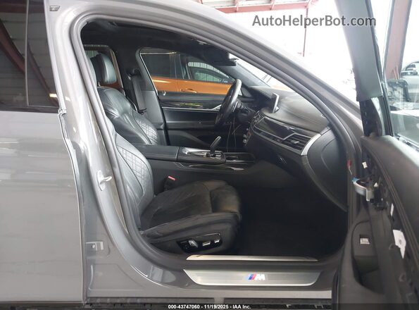 WBA7T2C00LGF96641 2020 BMW 7 SERIES Gray წინა სალონის ხედი
