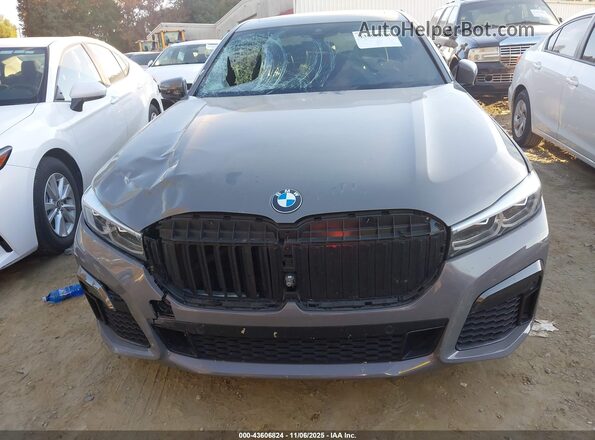 WBA7T2C03LGL17177 2020 BMW 7 SERIES Gray Widok zestawu wskaźników