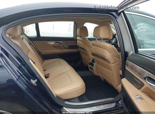 WBA7T4C00LGF97347 2020 BMW 7 SERIES Blue VIN კოდის სტიკერის ხედი