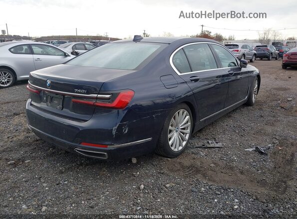 WBA7T4C00LGF97347 2020 BMW 7 SERIES Blue უკანა მარჯვენა