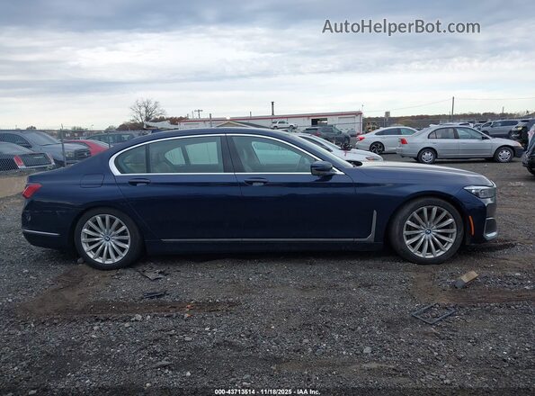 WBA7T4C00LGF97347 2020 BMW 7 SERIES Blue უკანა სალონის ხედი