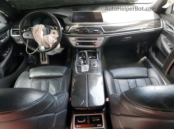 WBA7T4C02LGF97382 2020 BMW 7 SERIES White Առջևի վահանակի տեսք
