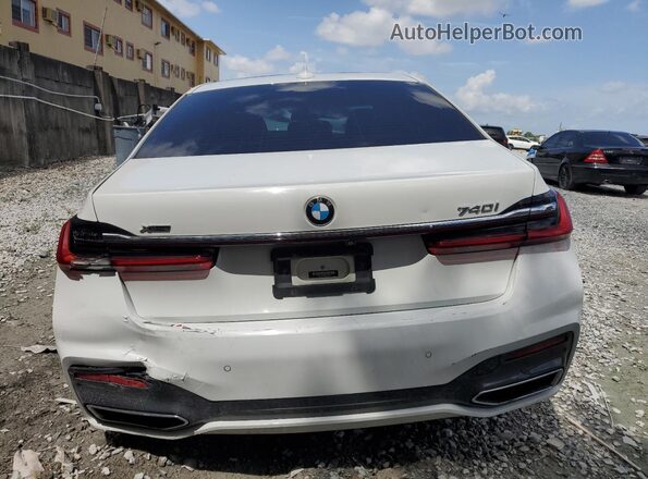 WBA7T4C02LGF97382 2020 BMW 7 SERIES White Հետևի տեսք