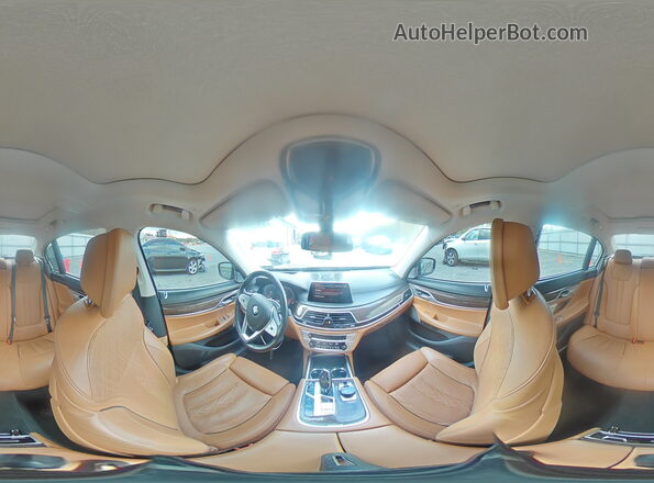 WBA7U2C03LGM26963 2020 BMW 7 SERIES Blue Vista de la etiqueta del VIN