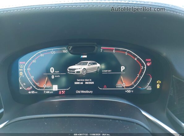 WBA7U2C04MCG46866 2021 BMW 7 SERIES Gray უკანა სავარძლების ხედი