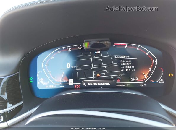 WBA7U2C05NCH54835 2022 BMW 7 SERIES Gray უკანა სავარძლების ხედი