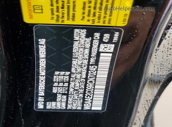 WBAAE2C09RCN70245 2024 BMW 8 SERIES Black Շարժիչի բաժամունքի տեսք