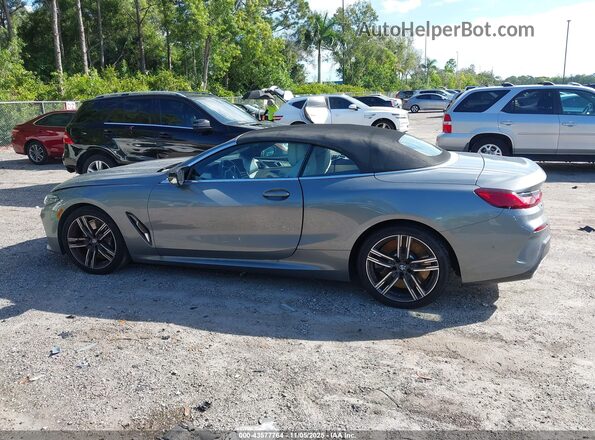 WBAFY4C03SCU16855 2025 BMW M8 Gray Սալոնի 360 աստիճան տեսք