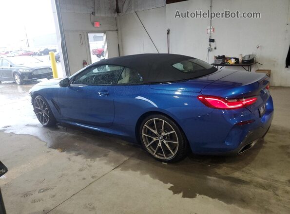 WBAFY4C53KBX29387 2019 BMW M8 Синий Задняя левая четверть