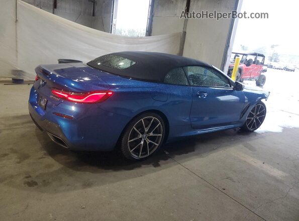 WBAFY4C53KBX29387 2019 BMW M8 Синий Задняя правая четверть