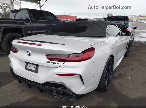WBAFY4C54KBX39751 2019 BMW M8 White Задня права чверть