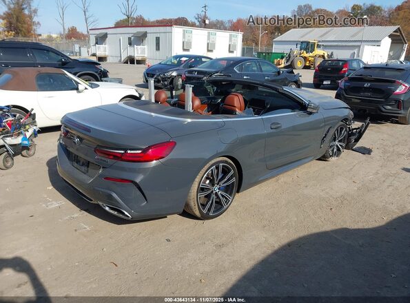 WBAFY4C55KBX29391 2019 BMW M8 Gray Задня права чверть
