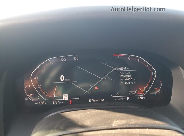 WBAGV2C04NCJ85650 2022 BMW 8 SERIES Blue Widok zestawu wskaźników