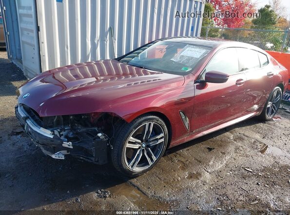 WBAGV4C03MCG09641 2021 BMW 8 SERIES Maroon Передня ліва чверть
