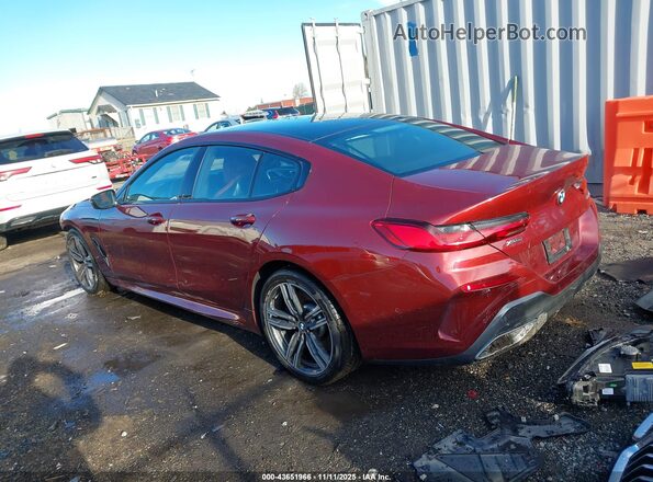 WBAGV4C03MCG09641 2021 BMW 8 SERIES Maroon Задня ліва чверть