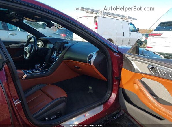 WBAGV4C03MCG09641 2021 BMW 8 SERIES Maroon Вид салону спереду