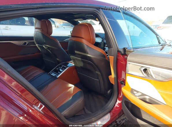 WBAGV4C03MCG09641 2021 BMW 8 SERIES Maroon Вид наклейки з VIN-кодом
