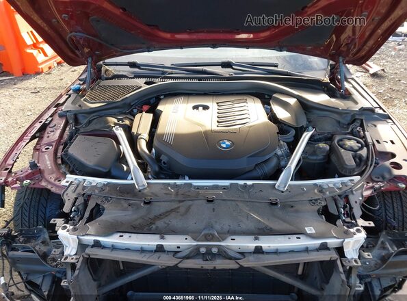 WBAGV4C03MCG09641 2021 BMW 8 SERIES Maroon Вид ззаду