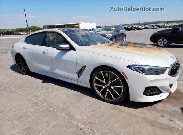 WBAGV8C08LBP49046 2020 BMW M8 White Delantero derecho