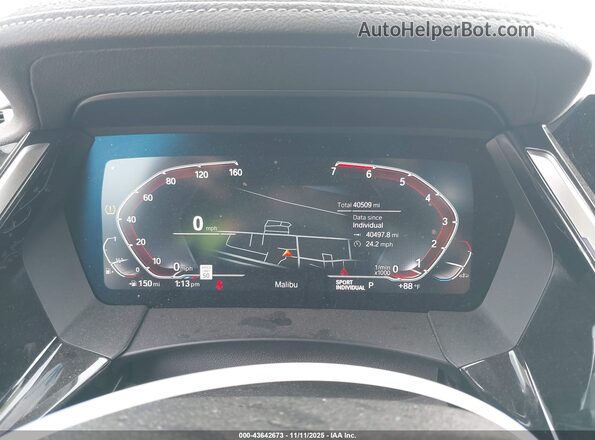 WBAHF3C09NWX45121 2022 BMW Z4 Black Rear seats view