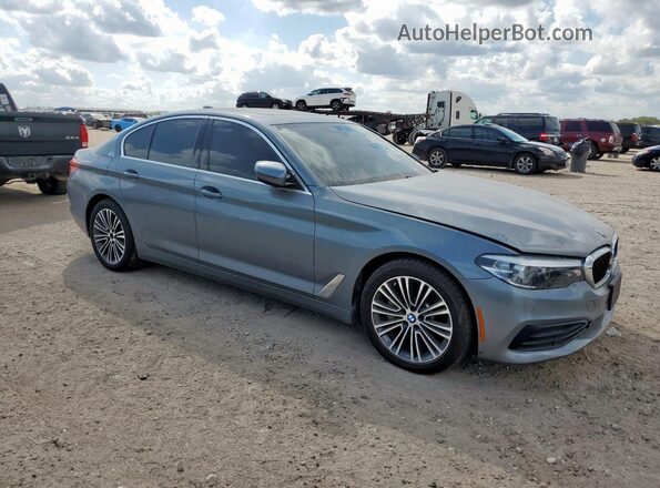 WBAJA7C55KWW49596 2019 BMW 5 SERIES Blue Delantero derecho