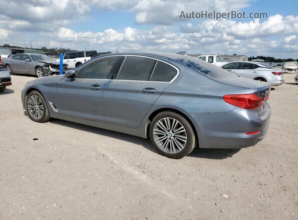 WBAJA7C55KWW49596 2019 BMW 5 SERIES Blue Trasero izquierdo
