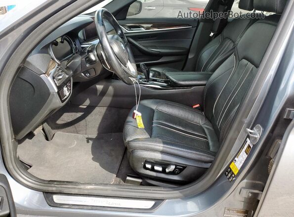 WBAJA7C55KWW49596 2019 BMW 5 SERIES Blue Vista interior delantera