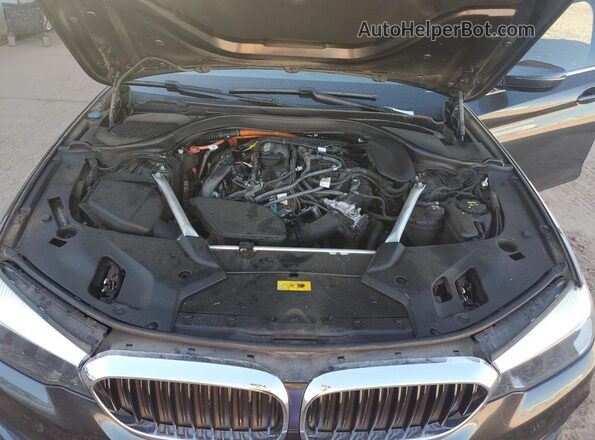 WBAJA9C03LCD86711 2020 BMW 5 SERIES Gray უკანა სალონის ხედი