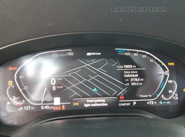 WBAJA9C04LCD32379 2020 BMW 5 SERIES White Սարքավորումների վահանակի տեսք
