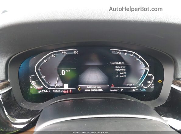 WBAJA9C08LCD37827 2020 BMW 5 SERIES Dark Blue Հետևի նստատեղերի տեսք