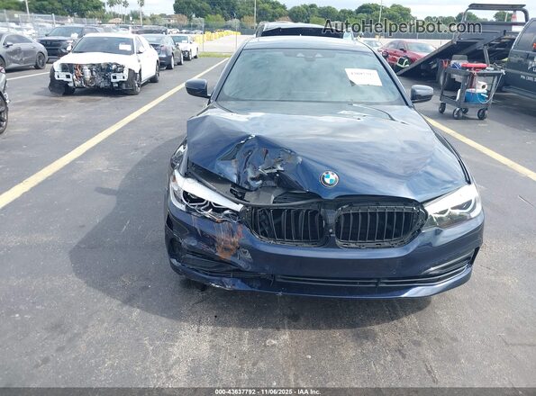 WBAJR3C00LWW70699 2020 BMW 5 SERIES Blue Vista frontal