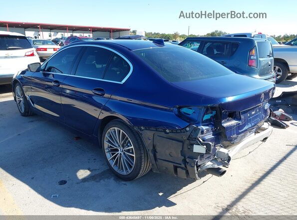 WBAJR3C04LWW77364 2020 BMW 5 SERIES Blue Tył lewy