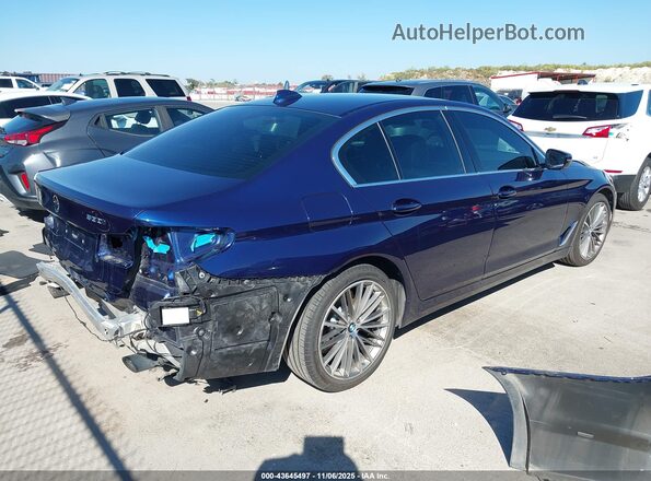WBAJR3C04LWW77364 2020 BMW 5 SERIES Blue Tył prawy