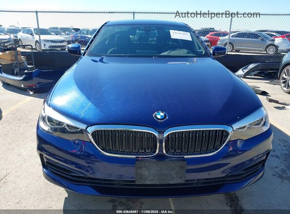 WBAJR3C04LWW77364 2020 BMW 5 SERIES Blue Widok wnętrza z tyłu