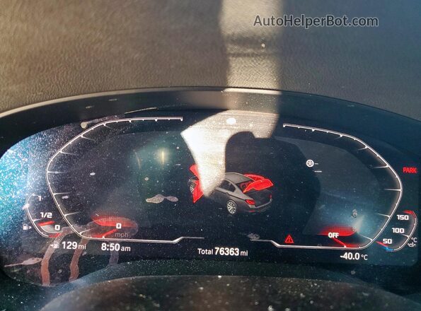 WBAJR3C06LWW76409 2020 BMW 5 SERIES Black Widok zestawu wskaźników