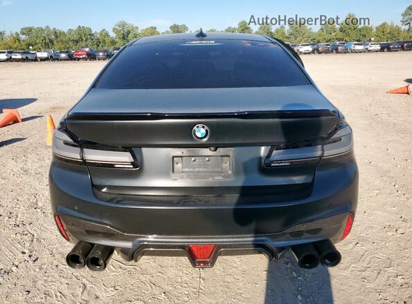WBAJR3C06LWW76409 2020 BMW 5 SERIES Black Widok z tyłu