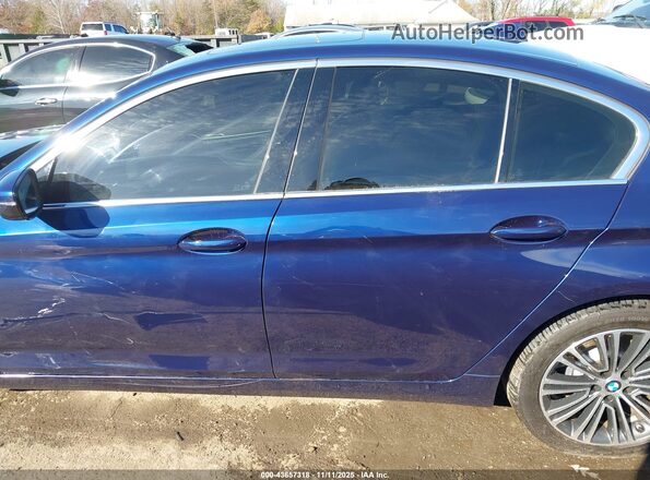 WBAJR7C05LCD70166 2020 BMW 5 SERIES Blue Սալոնի 360 աստիճան տեսք