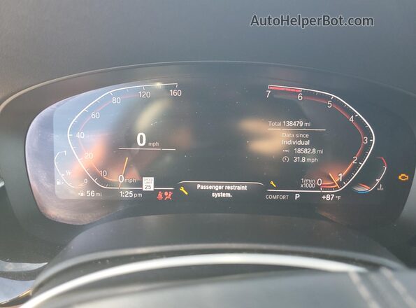 WBAJR7C05LWW65182 2020 BMW 5 SERIES Черный Вид щитка приборов