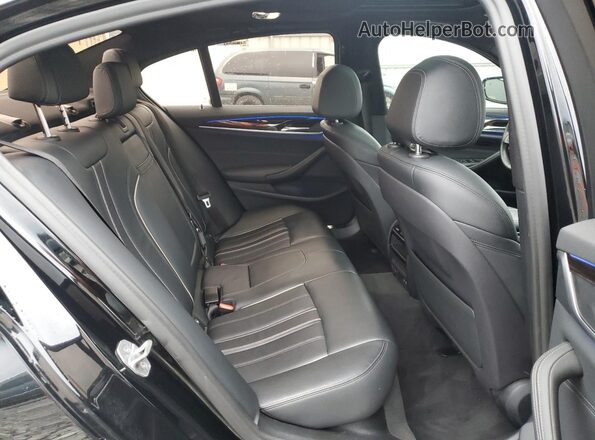 WBAJR7C08LCD12861 2020 BMW 5 SERIES Black Vista de los asientos traseros