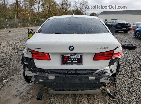 WBAJR7C0XLWW79482 2020 BMW 5 SERIES White უკანა ხედი