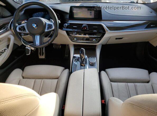 WBAJS1C0XLCE37605 2020 BMW 5 SERIES Black Առջևի վահանակի տեսք