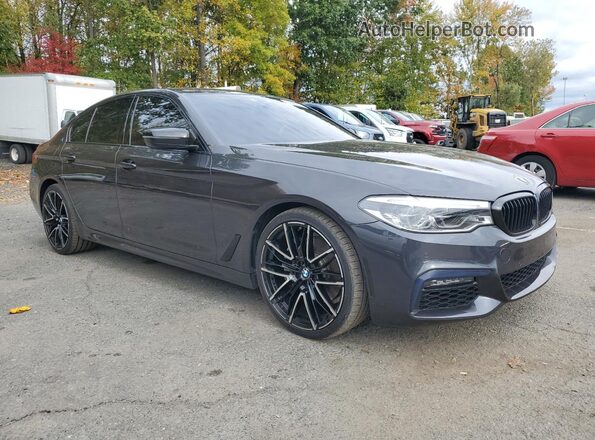 WBAJS3C08LCD08791 2020 BMW 5 SERIES Серый Передняя правая четверть