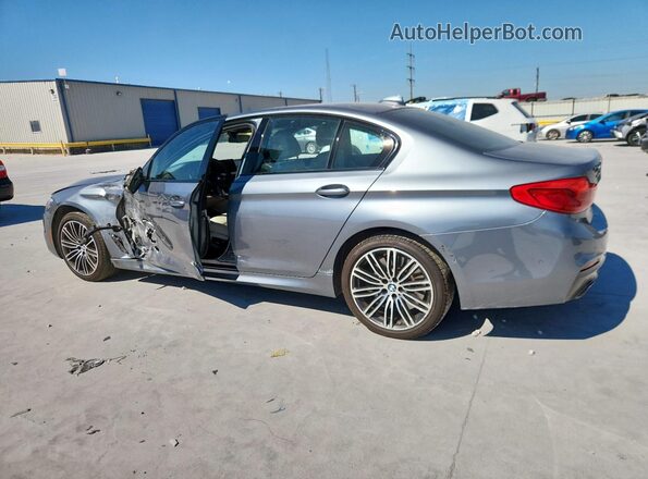 WBAJS3C0XLWW83898 2020 BMW 5 SERIES Gray Rear left