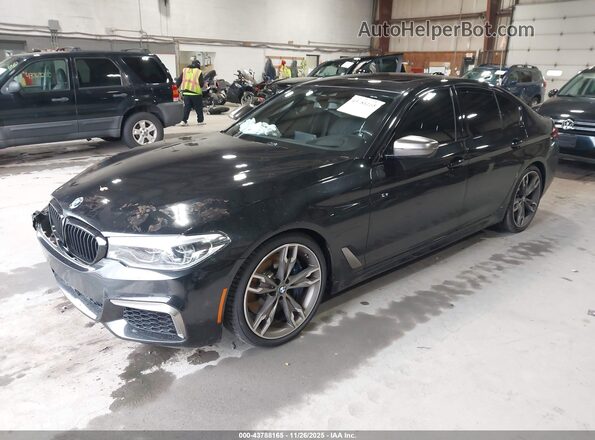 WBAJS7C00LBN96669 2020 BMW 5 SERIES Black Vista tres cuartos delantera izquierda