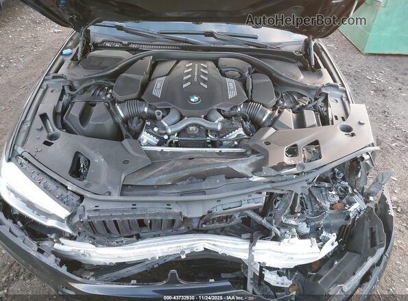WBAJS7C04LBN96772 2020 BMW 5 SERIES Black Вид ззаду