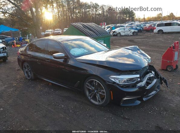 WBAJS7C04LBN96772 2020 BMW 5 SERIES Black Вид задньої частини салону