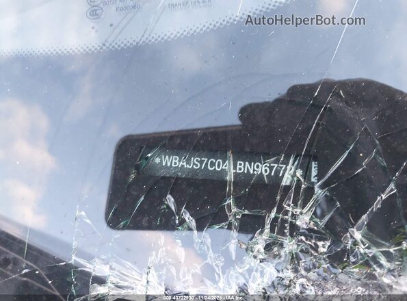 WBAJS7C04LBN96772 2020 BMW 5 SERIES Black 