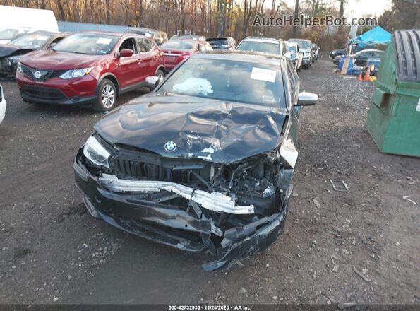 WBAJS7C04LBN96772 2020 BMW 5 SERIES Black Вид спереду